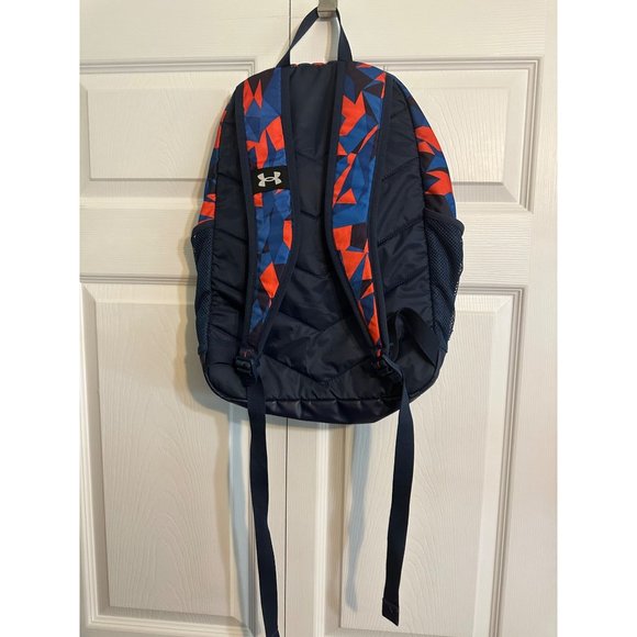 Under Armour Backpack Geo Black Blue Orange Ipad/Laptop Sleeve READ - Picture 2 of 9